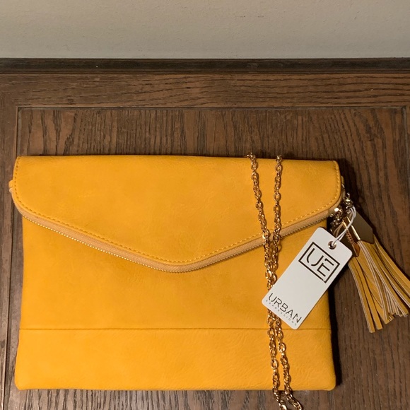 COPY - Mustard yellow large clutch bag - Picture 1 of 2